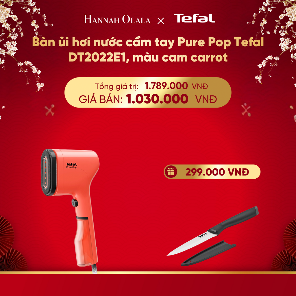  DEAL 4: BÀN ỦI HƠI NƯỚC CẦM TAY PURE POP TEFAL DT2020E1 