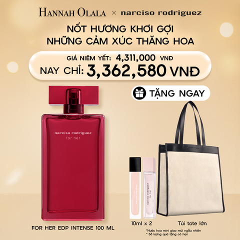  DEAL 10: NƯỚC HOA NỮ NARCISO RODRIGUEZ FOR HER EAU DE PARFUM INTENSE 100ML 