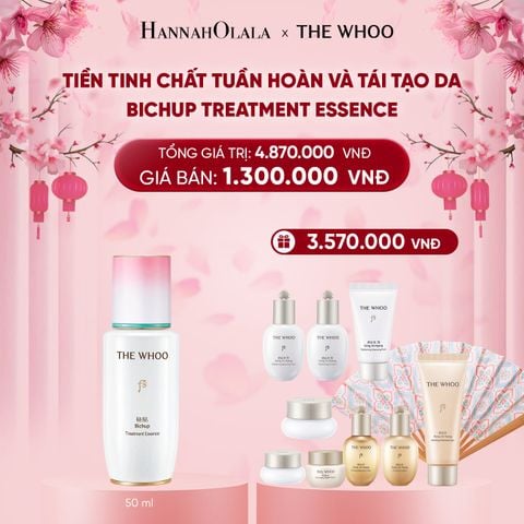  DEAL 9: PHIÊN BẢN ĐẶC BIỆT - BỘ TIỀN TINH CHẤT TUẦN HOÀN VÀ TÁI TẠO DA THE WHOO BICHUP TREATMENT ESSENCE 50ML 