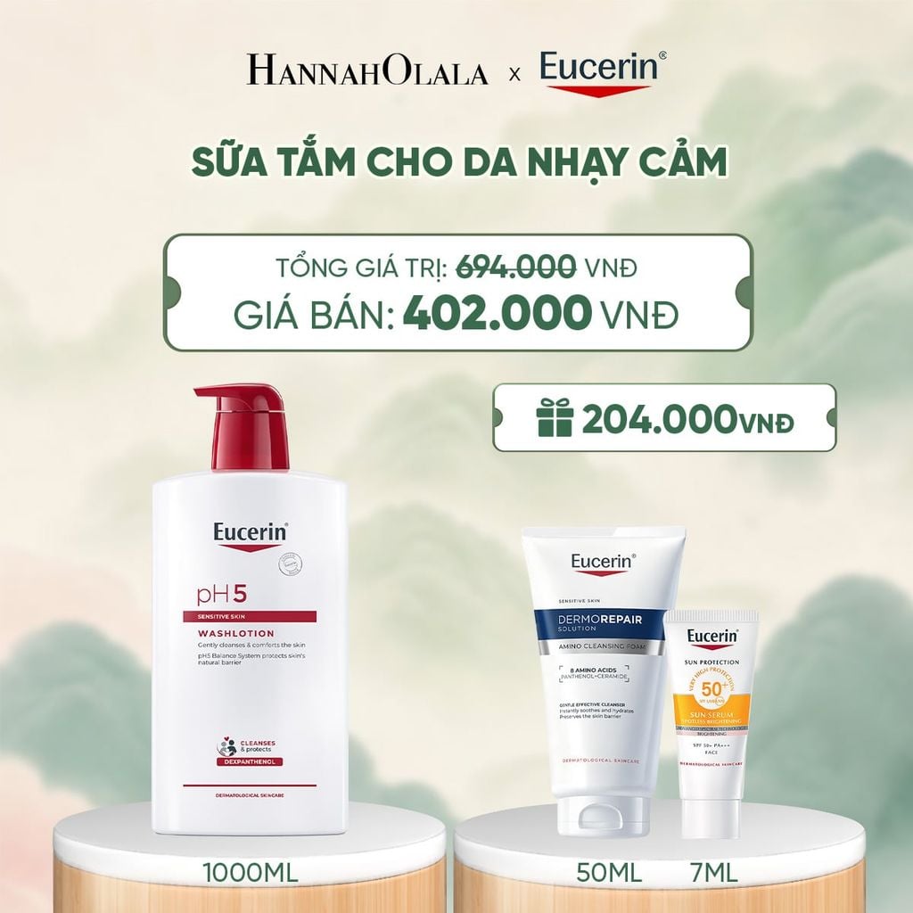  SỮA TẮM CHO DA NHẠY CẢM EUCERIN PH5 WASHLOTION 1000ML - A018 