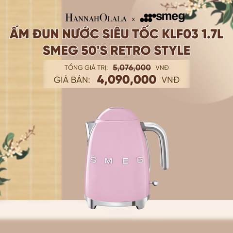  ẤM ĐUN NƯỚC SIÊU TỐC KLF03 1.7L SMEG 50'S RETRO STYLE - A2275 