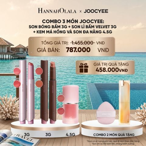  SON BÓNG BẤM + SON LÌ BẤM + KEM MÁ HỒNG VÀ SON_ D1391 