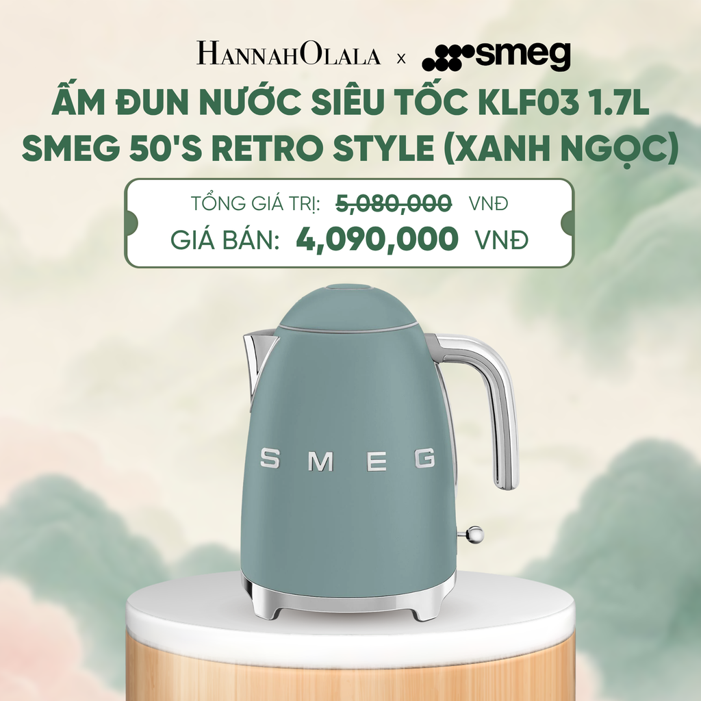  ẤM ĐUN NƯỚC SIÊU TỐC KLF03 1.7L SMEG 50'S RETRO STYLE - A1841 