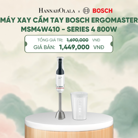  MÁY XAY CẦM TAY BOSCH ERGOMASTER MSM4W410 - SERIES 4 800W - A1832 