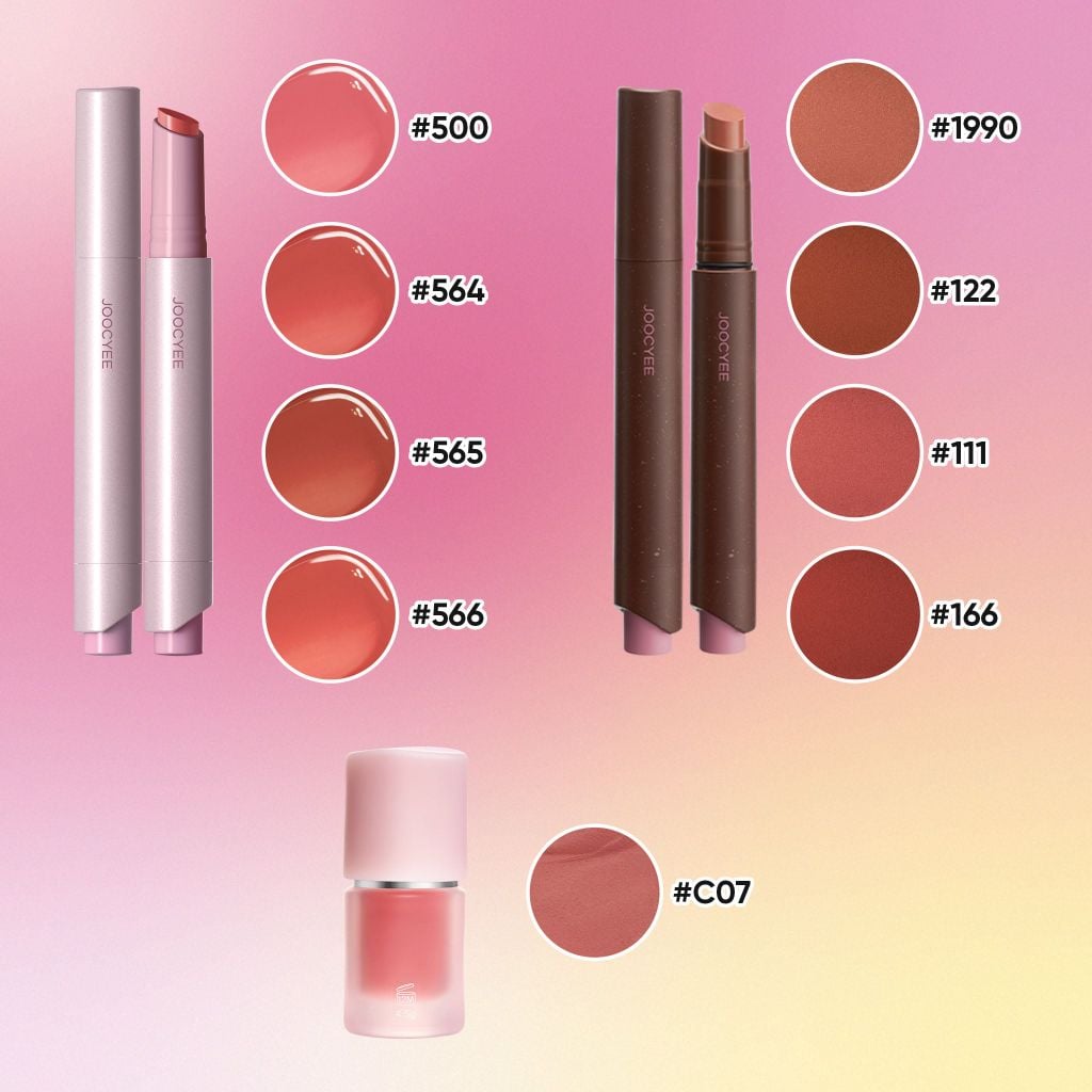  SON BÓNG BẤM + SON LÌ BẤM + KEM MÁ HỒNG VÀ SON_ A1393 