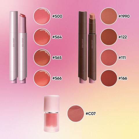  SON BÓNG BẤM + SON LÌ BẤM + KEM MÁ HỒNG VÀ SON_ A1393 