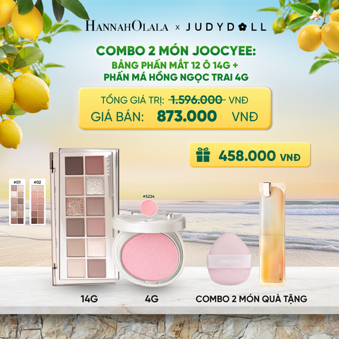  COMBO 2: BẢNG PHẤN MẮT 12 Ô + PHẤN MÁ HỒNG NGỌC TRAI 