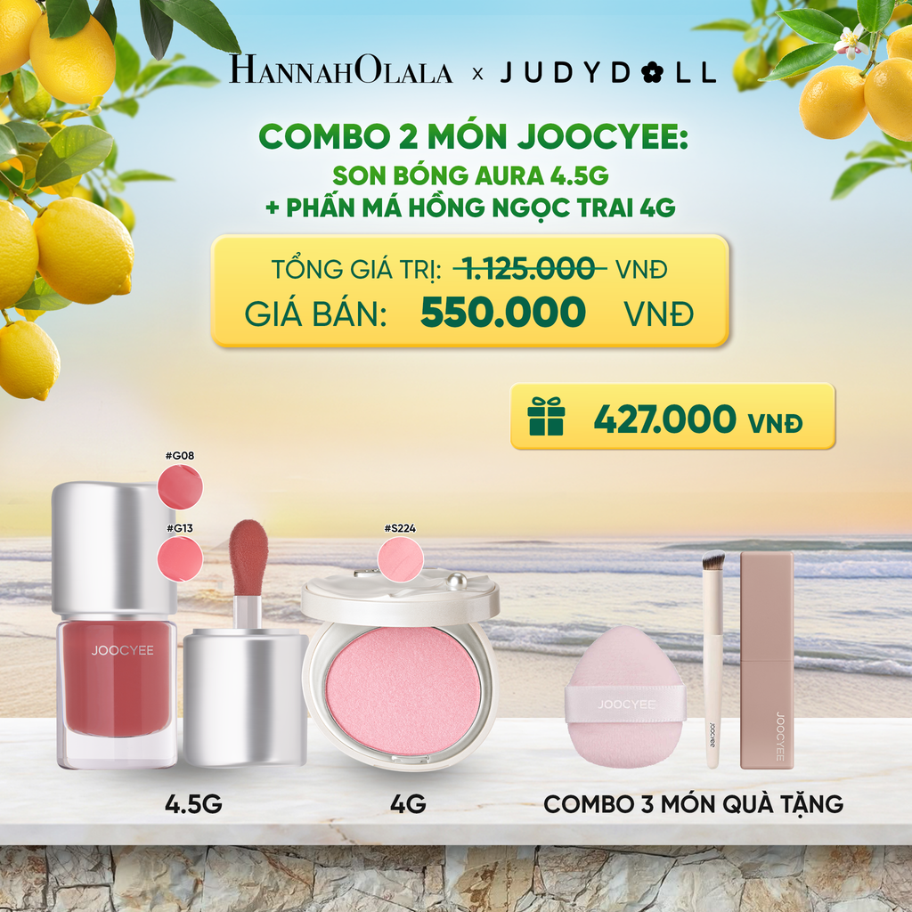  COMBO 2: SON BÓNG AURA + PHẤN MÁ HỒNG NGỌC TRAI 