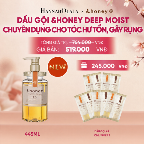  [NEW] DẦU GỘI &HONEY DEEP MOIST CẤP ẨM CHUYÊN SÂU CHUYÊN DỤNG CHO TÓC HƯ TỔN, GÃY RỤNG - A731 