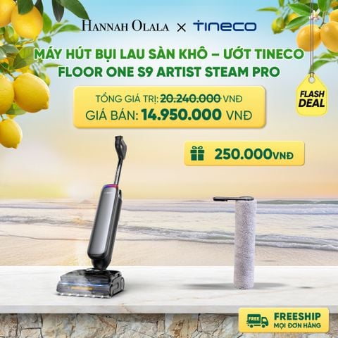  MÁY HÚT BỤI LAU SÀN KHÔ – ƯỚT TINECO FLOOR ONE S9 ARTIST STEAM PRO DEAL 3: 