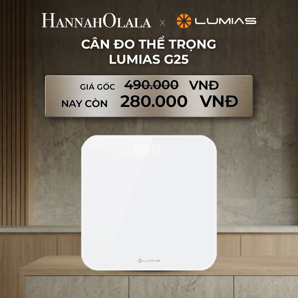  DEAL 36: CÂN ĐO THỂ TRỌNG LUMIAS G25 - App kết nối MiHome, Tối đa 180kg 