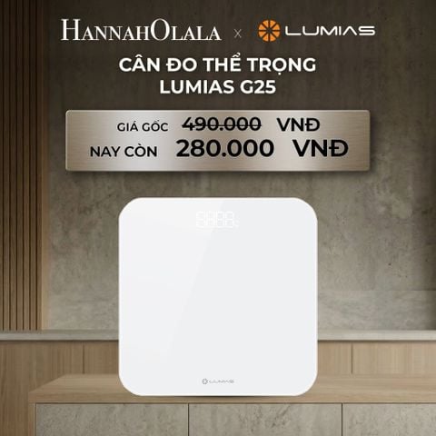  DEAL 36: CÂN ĐO THỂ TRỌNG LUMIAS G25 - App kết nối MiHome, Tối đa 180kg 