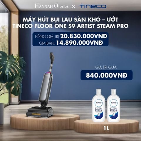  [FLASHSALE] MÁY HÚT BỤI LAU SÀN KHÔ – ƯỚT TINECO FLOOR ONE S9 ARTIST STEAM PRO - DEAL 4 