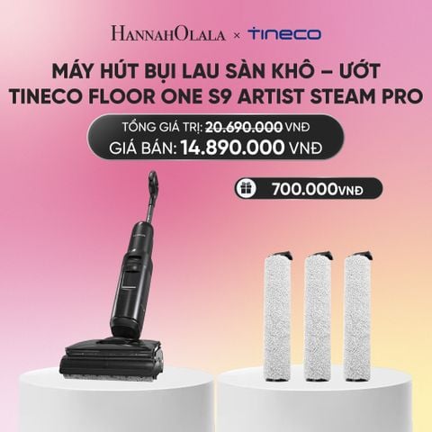  DEAL 4: MÁY HÚT BỤI LAU SÀN KHÔ – ƯỚT TINECO FLOOR ONE S9 ARTIST STEAM PRO_A328 