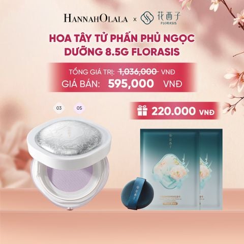  HOA TÂY TỬ PHẤN PHỦ NGỌC DƯỠNG 8.5G FLORASIS DÒNG NGỌC DƯỠNG KHÔNG BỊ BỘT KIỀM DẦU LÂU TRÔI - A749 