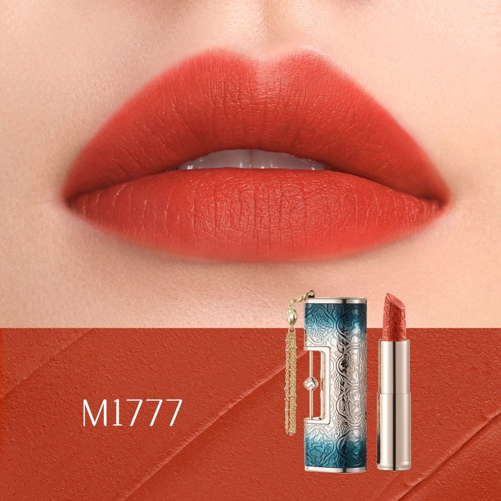  HOA TÂY TỬ SON KHÓA ĐỒNG TÂM 3.8G FLORASIS KHÓA ĐỒNG TÂM PHƯƠNG ĐÔNG, CHO ĐÔI MÔI MỜ LÌ - A2149 