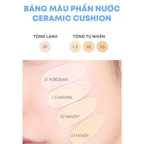  C29_DEAL 5: PHẤN NƯỚC AMUSE CHE PHỦ KHUYẾT ĐIỂM THUẦN CHAY SPF40 PA++ 15G 