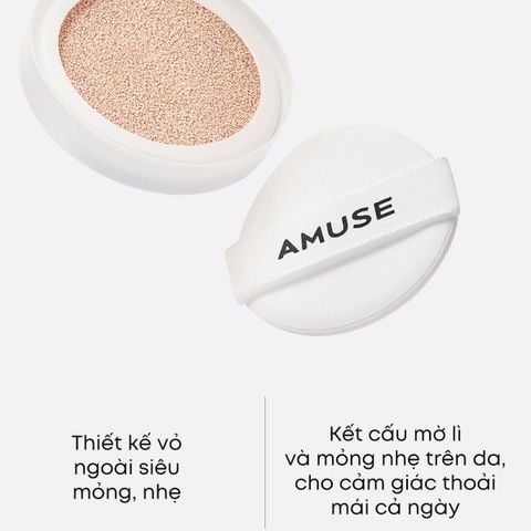  C29_DEAL 5: PHẤN NƯỚC AMUSE CHE PHỦ KHUYẾT ĐIỂM THUẦN CHAY SPF40 PA++ 15G 