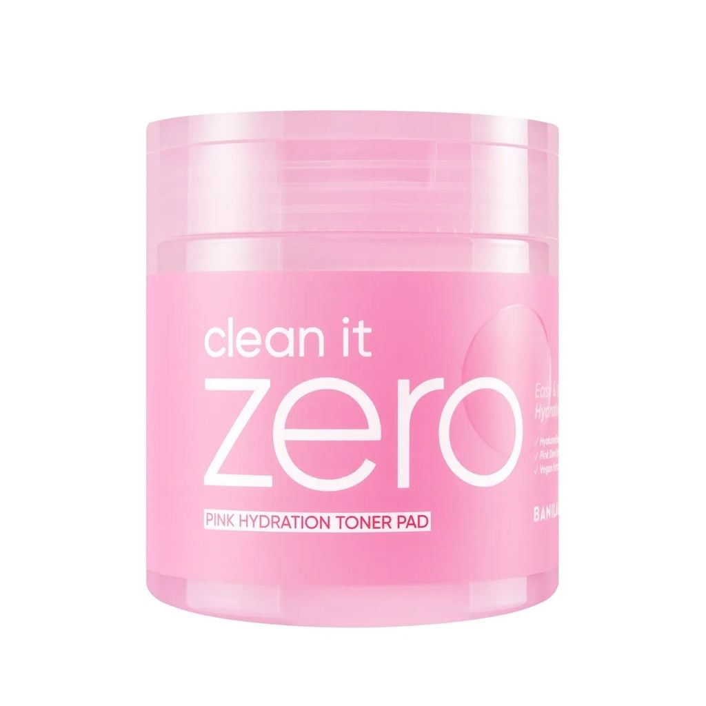  DEAL 3: TONER PAD CẤP ẨM BANILA CO CLEAN IT ZERO PINK HYDRATION TONER PAD 200ML (70 MIẾNG) 