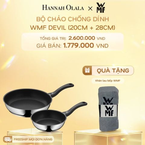  DEAL 6: BỘ CHẢO CHỐNG DÍNH WMF DEVIL (20CM + 28CM) 