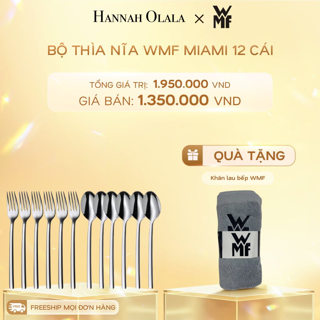  DEAL 9: BỘ THÌA NĨA WMF MIAMI 12 CÁI 
