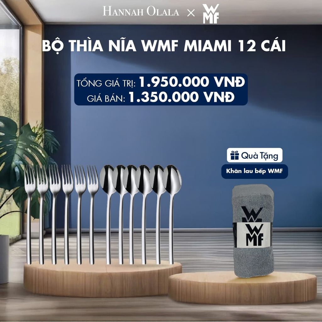  BỘ THÌA NĨA WMF MIAMI 12 CÁI - DEAL 9 
