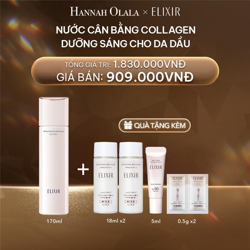  DEAL 15: NƯỚC DƯỠNG TRẮNG DA & NGĂN NGỮA LÃO HÓA ELIXIR WHITE WHITENING CLEAR LOTION T I 170ML 