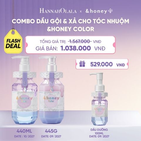  [FLASH DEAL] COMBO DẦU GỘI & XẢ CHO TÓC NHUỘM &HONEY COLOR - A658 