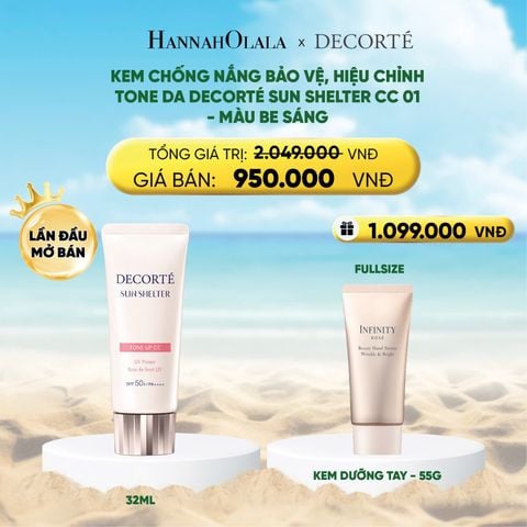  DEAL 7: [FLASH DEAL] KEM CHỐNG NẮNG BẢO VỆ DA DECORTÉ SUN SHELTER 