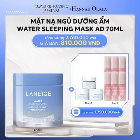  DEAL 13: [PHIÊN BẢN CẢI TIẾN]MẶT NẠ NGỦ DƯỠNG ẨM LANEIGE WATER SLEEPING MASK AD 70ML 