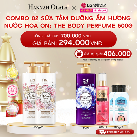  DEAL 07_RE: COMBO 02 SỮA TẮM DƯỠNG ẨM HƯƠNG NƯỚC HOA ON: THE BODY PERFUME 500G 