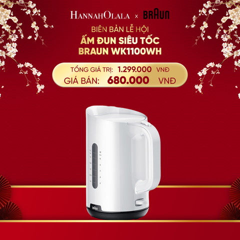  DEAL 6: ẤM ĐUN SIÊU TỐC BRAUN WK1100WH 