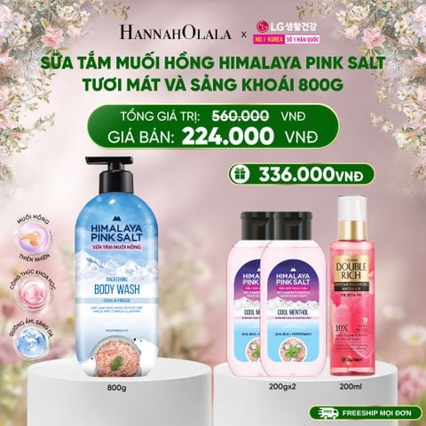  DEAL 18: SỮA TẮM MUỐI HỒNG HIMALAYA PINK SALT TƯƠI MÁT VÀ SẢNG KHOÁI 800G 