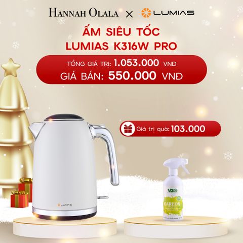  A99_DEAL 35: ẤM SIÊU TỐC LUMIAS K316W PRO 