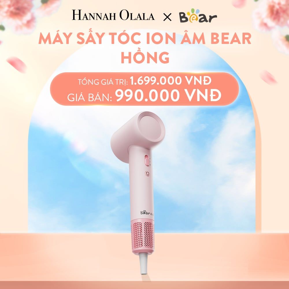  A104_DEAL 1: MÁY SẤY TÓC ION ÂM BEAR 