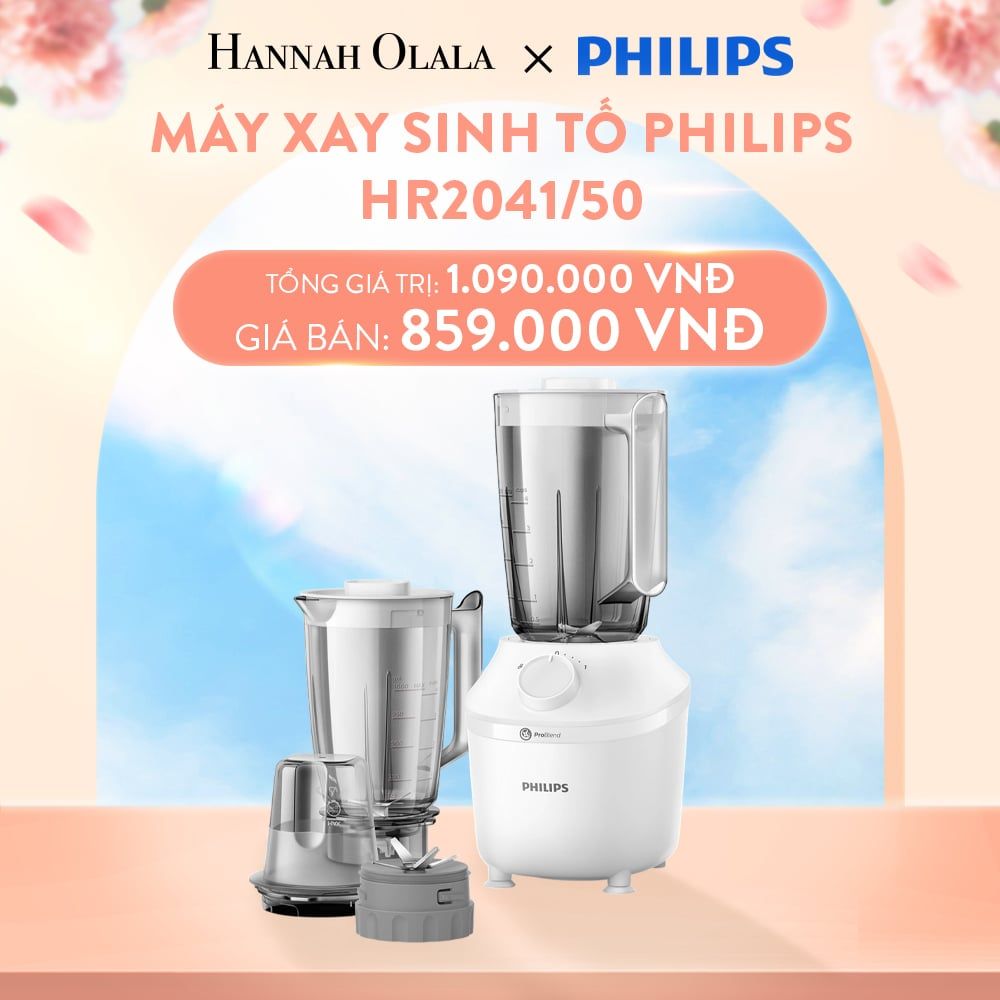  A649_DEAL 10: MÁY XAY SINH TỐ PHILIPS HR2041/50 