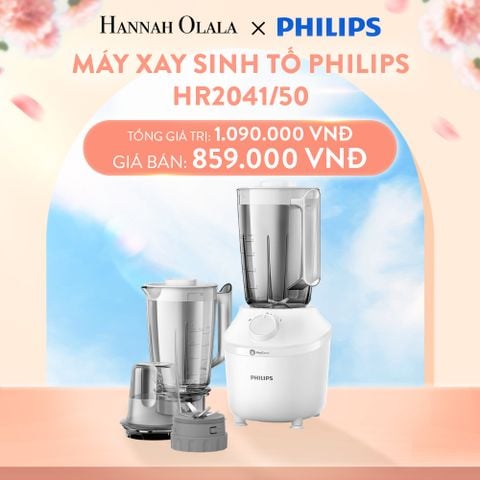  A649_DEAL 10: MÁY XAY SINH TỐ PHILIPS HR2041/50 