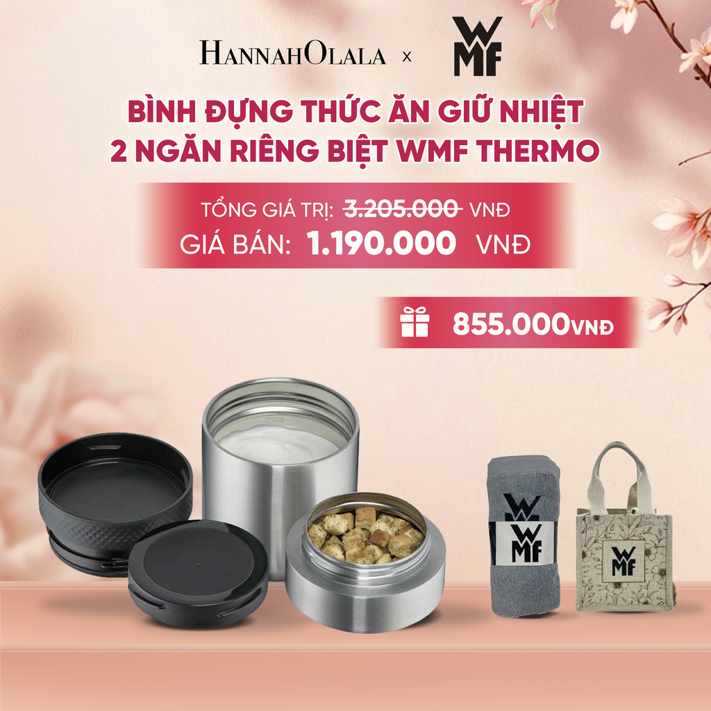  BÌNH ĐỰNG THỨC ĂN GIỮ NHIỆT HAI NGĂN RIÊNG BIỆT WMF THERMO DUNG TÍCH - A899 