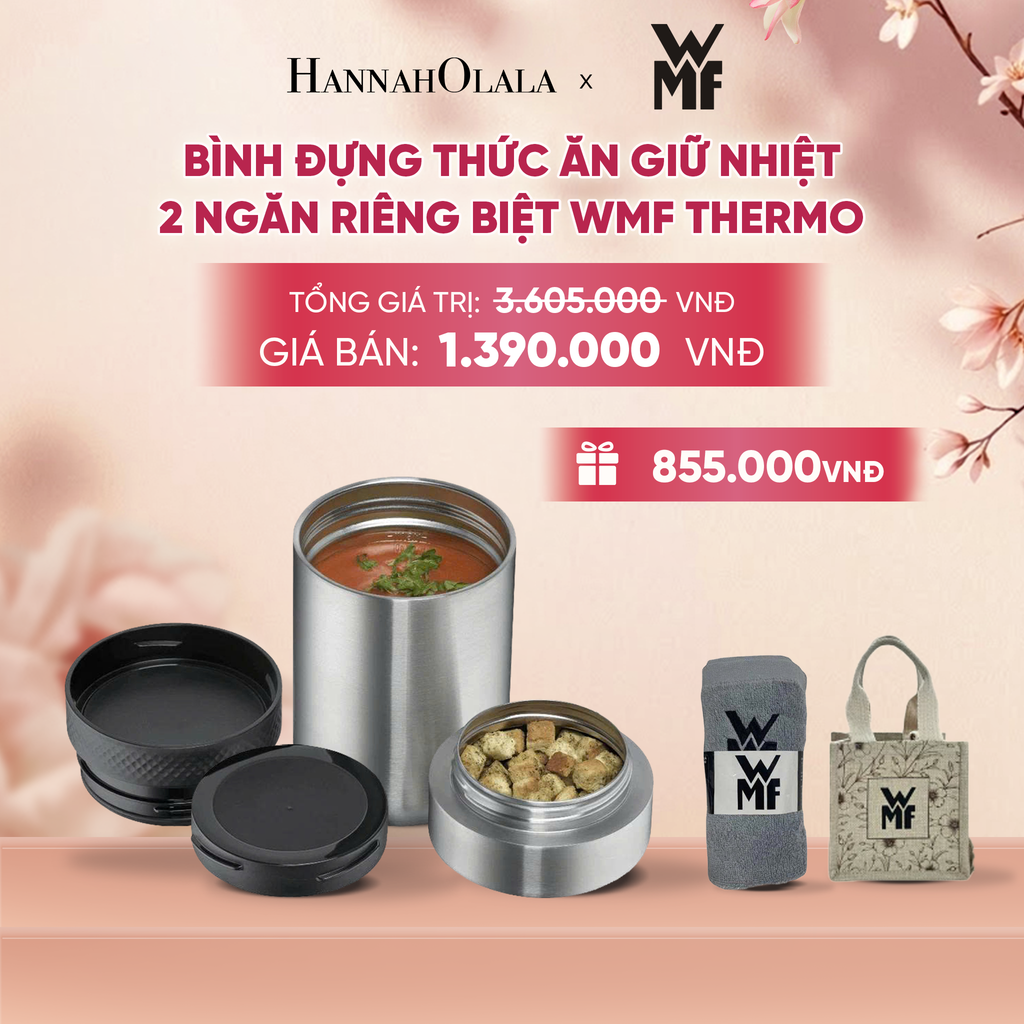  BÌNH ĐỰNG THỨC ĂN GIỮ NHIỆT HAI NGĂN RIÊNG BIỆT WMF THERMO DUNG TÍCH - A899 