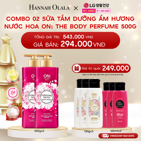  DEAL 07: COMBO 02 SỮA TẮM DƯỠNG ẨM HƯƠNG NƯỚC HOA ON: THE BODY PERFUME 