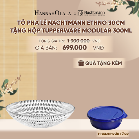  TÔ PHA LÊ NACHTMANN ETHNO (TẶNG HỘP ĐỰNG THỰC PHẨM TUPPERWARE TRỮ KHÔ VÀ MÁT MODULAR BOWL 300ML) - DEAL 8 - A1540 