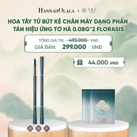  HOA TÂY TỬ BÚT KẺ CHÂN MÀY DẠNG PHẤN TÁN HIỆU ỨNG TƠ HÀ 0.08G*2 FLORASIS - A5055 
