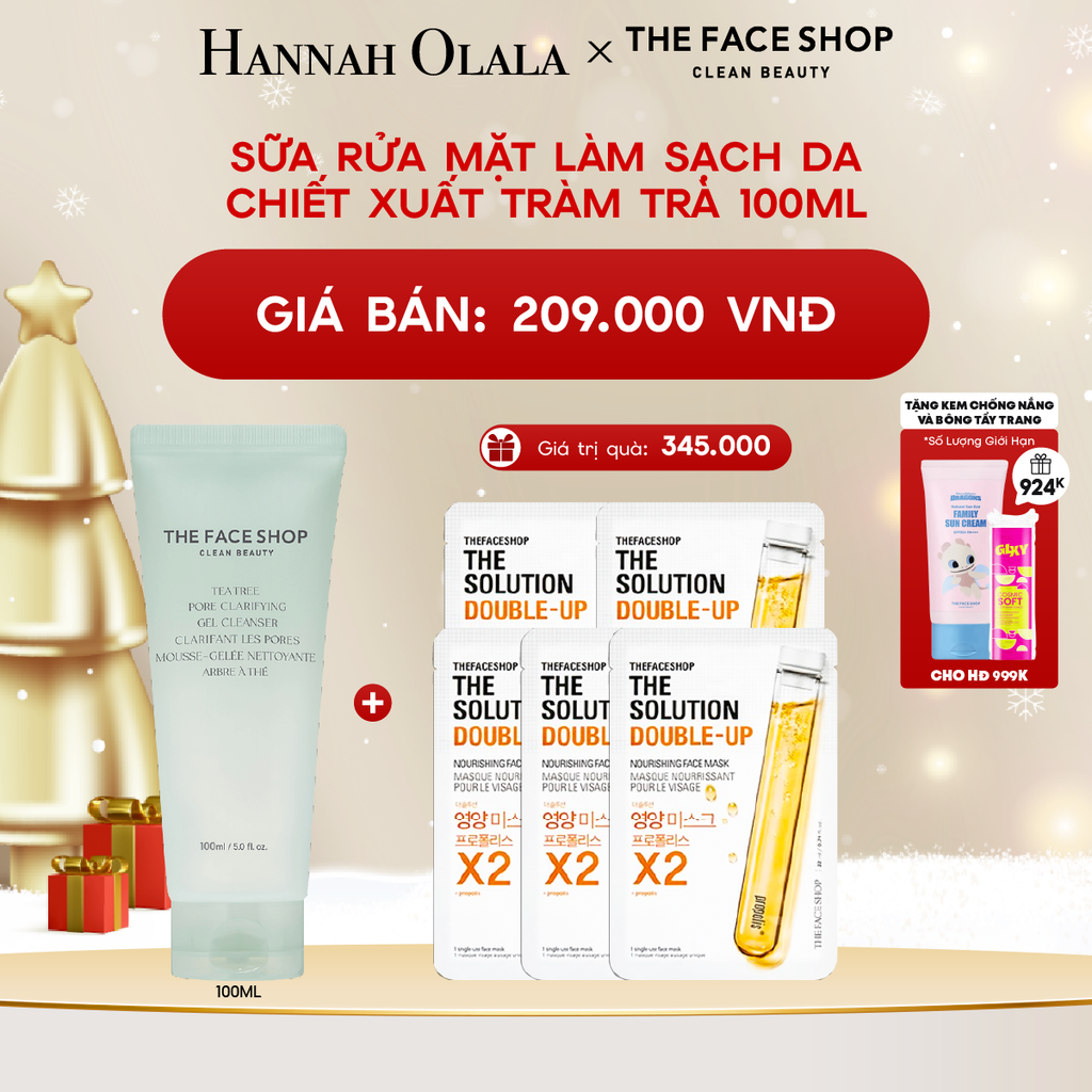  A262_DEAL 6: SỮA RỬA MẶT LÀM SẠCH DA CHIẾT XUẤT TRÀM TRÀ 100ML 