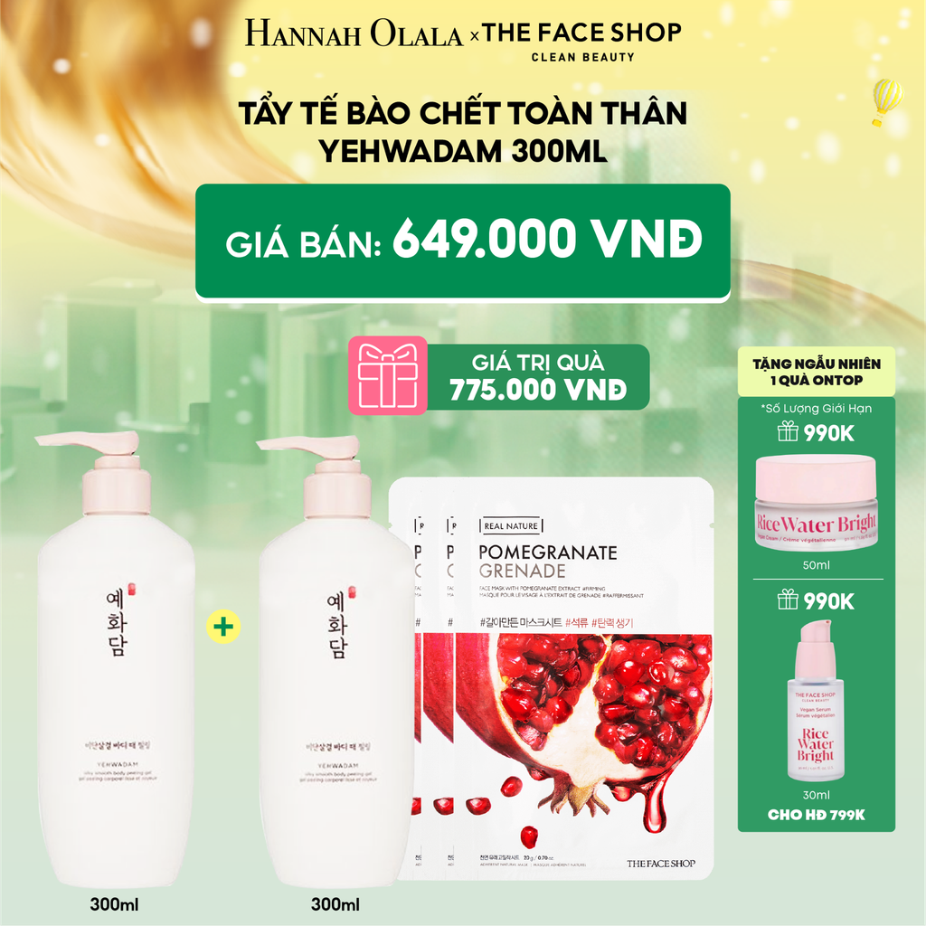  E119_DEAL 5: TẨY TẾ BÀO CHẾT TOÀN THÂN YEHWADAM 300ML 