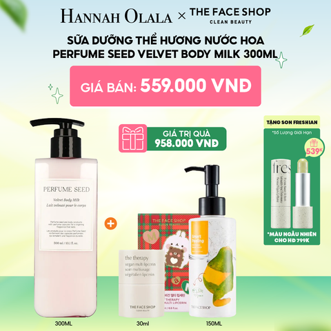  C125_DEAL 10: SỮA DƯỠNG THỂ HƯƠNG NƯỚC HOA PERFUME SEED VELVET BODY MILK 300ML 