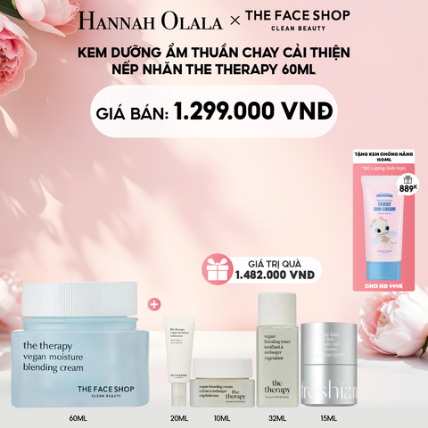  E742: DEAL 8: KEM DƯỠNG ẨM THUẦN CHAY CẢI THIỆN NẾP NHĂN THE THERAPY 60ML 