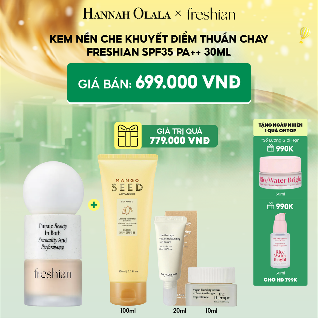  E79_DEAL 1: KEM NỀN CHE KHUYẾT ĐIỂM THUẦN CHAY FRESHIAN SPF35 PA++ 30ML 