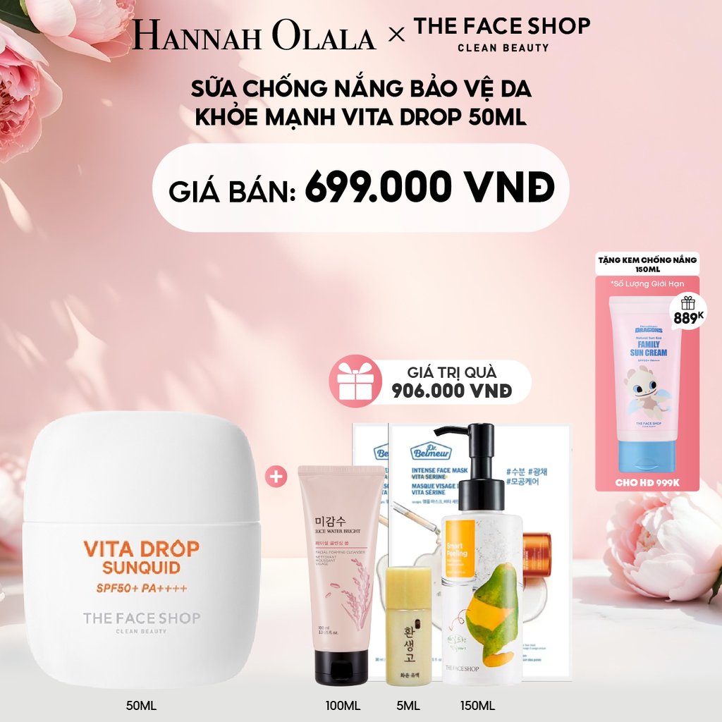  E727: DEAL 11: SỮA CHỐNG NẮNG BẢO VỆ DA KHỎE MẠNH VITA DROP 50ML 