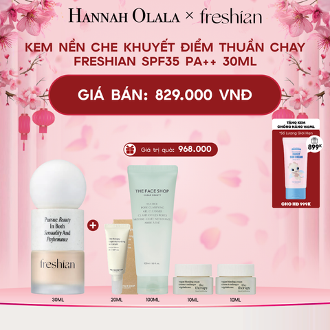  DEAL 1: KEM NỀN CHE KHUYẾT ĐIỂM THUẦN CHAY FRESHIAN SPF35 PA++ 30ML 