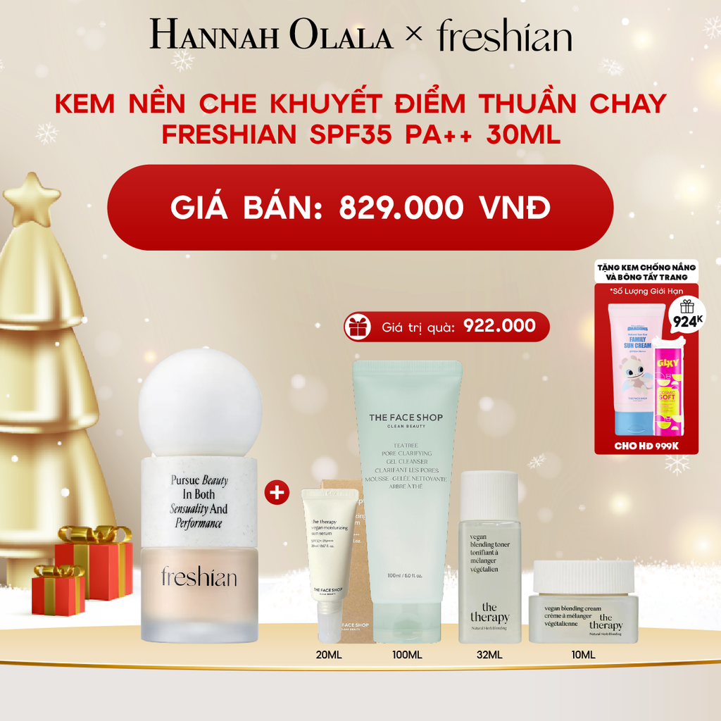  A856_DEAL 1: KEM NỀN CHE KHUYẾT ĐIỂM THUẦN CHAY FRESHIAN SPF35 PA++ 30ML 
